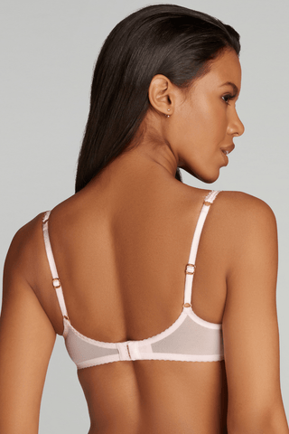 Agent Provocateur Lorna Party Plunge Underwired Bra Baby Pink/Rose Gold