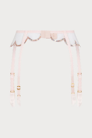 Agent Provocateur Lorna Party Suspender Baby Pink/Rose Gold