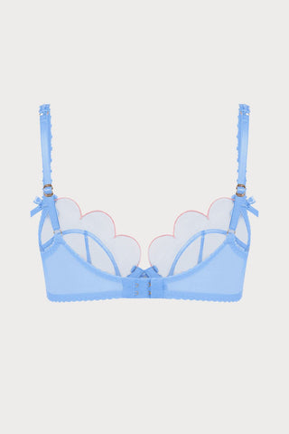Agent Provocateur Lorna Plunge Underwired Bra Blue/Pink