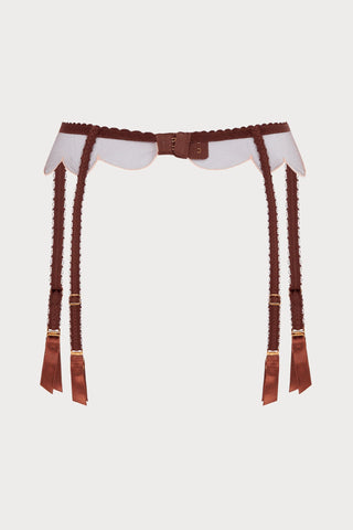 Agent Provocateur Lorna Suspender Chestnut Brown