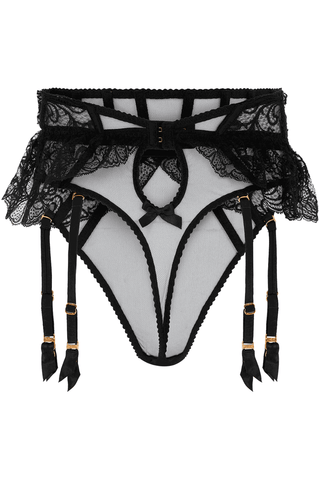 Agent Provocateur Rozlyn Black Suspender Thong
