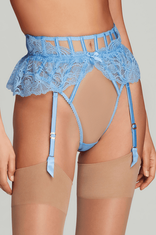 Agent Provocateur Rozlyn Blue Suspender Thong