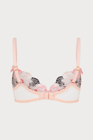 Agent Provocateur Zuri Plunge Underwired Bra Pink/Red/Sand
