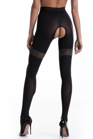 Amour Glamour Crotchless Tights 80 Denier