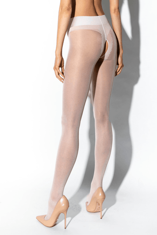 Amour Hip Gloss Tights White
