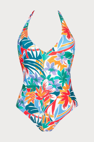 La Flaneuse Halterneck Swimsuit, Size XL (UK 16)