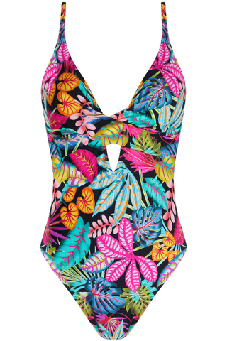 Antigel La Forêt Magic Womens Tropical Print Halterneck Swimsuit