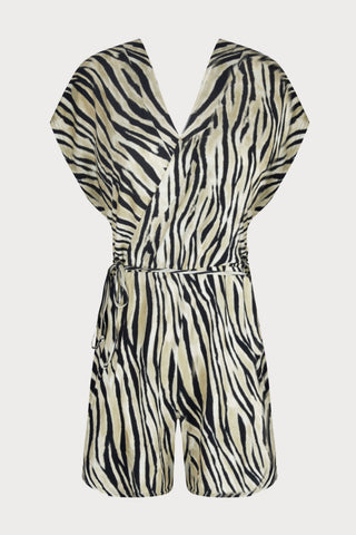 La Tigre Blanc Beach Playsuit