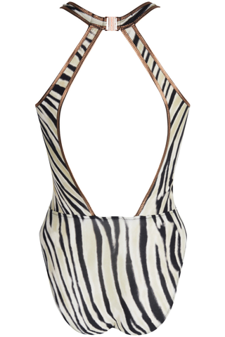 Antigel La Tigre Blanc Tiger Print Seduction Swimsuit