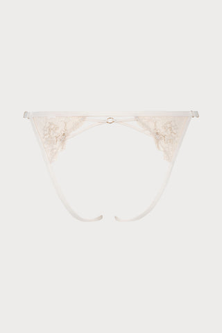 Après Minuit Open Brief Pearl | Atelier Amour French Lingerie