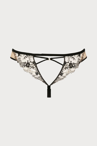 Atelier Amour Après Minuit Tanga Black - Naughty Knickers