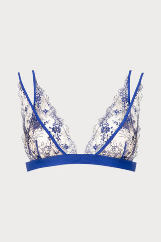Après Minuit Triangle Bra Blue, Size XS (fits 30B, 32A)