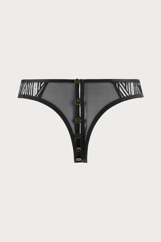 Atelier Amour Clair Obscur Lace Tanga Black