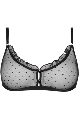 Atelier Amour Coup de Foudre Black Tulle Bralette