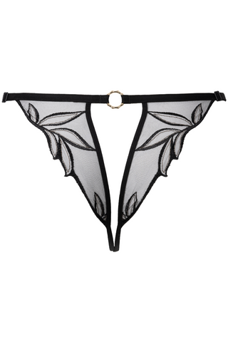 Atelier Amour Black Open Brief Dolce Vita - Ouvert Lingerie
