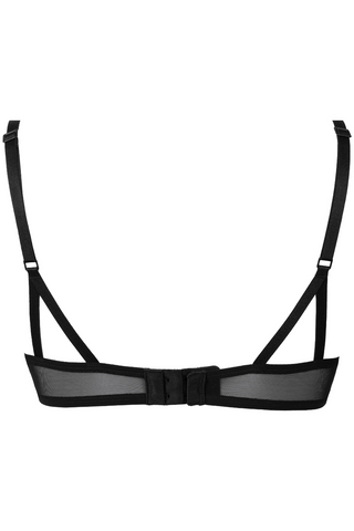 Atelier Amour Black Embroidery Underwired Triangle Bra - Dolce Vita