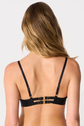 Atelier Amour Évasion Sensuelle Black Lace Plunge Bra