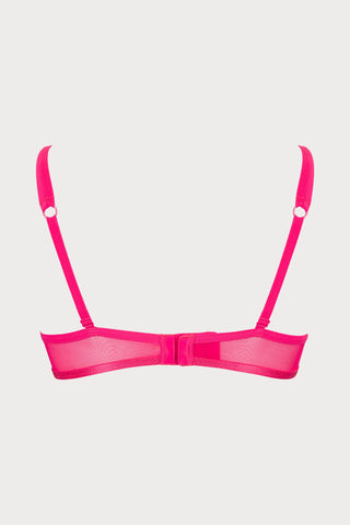 Atelier Amour Oiseau de Paradis Half Cup Bra in Cherry - Naughty Knickers