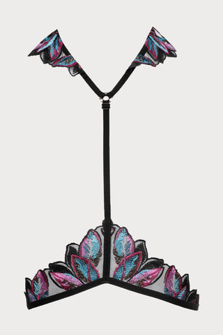 Atelier Amour Oiseau de Paradis Harness in Black - Naughty Knickers