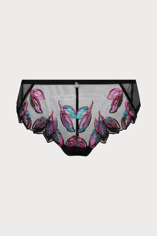 Atelier Amour Oiseau de Paradis Shorty in Black - Naughty Knickers