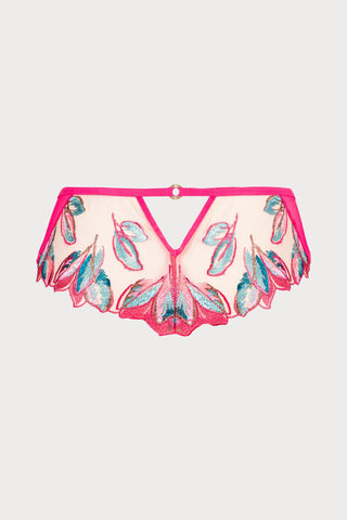 Atelier Amour Oiseau de Paradis Shorty in Cherry - Naughty Knickers