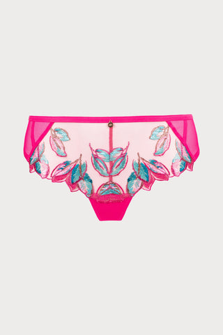Atelier Amour Oiseau de Paradis Shorty in Cherry - Naughty Knickers