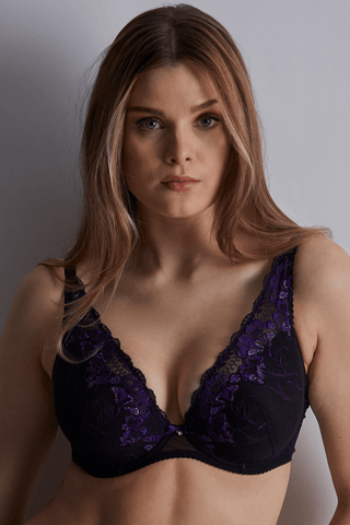 Aubade A Fleur de Toi Plunge Bra Dark Orchid