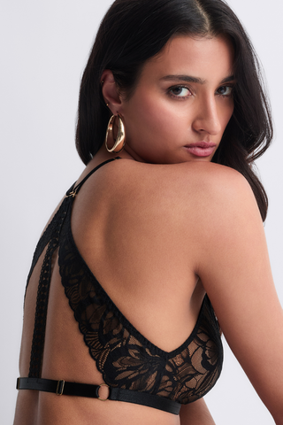 Aubade After Hours Black Lace Bralette - Black Lace Lingerie