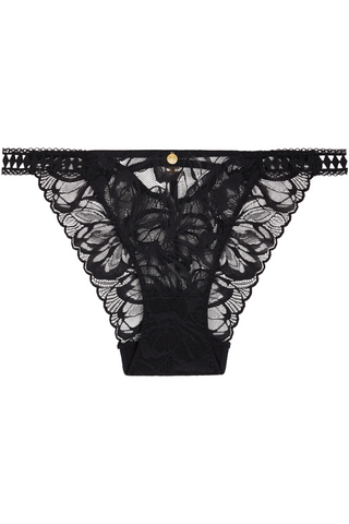 Aubade After Hours Black Lace Italian Brief - French Knickers