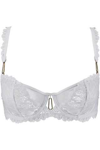 Aubade Flowermania Half Cup Bra White