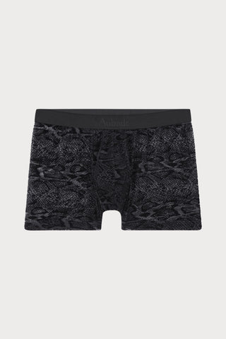 Homme Men's Black Python Boxer