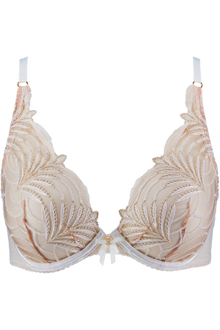 Aubade Hypnolove Underwired Triangle Bra Gold Feather