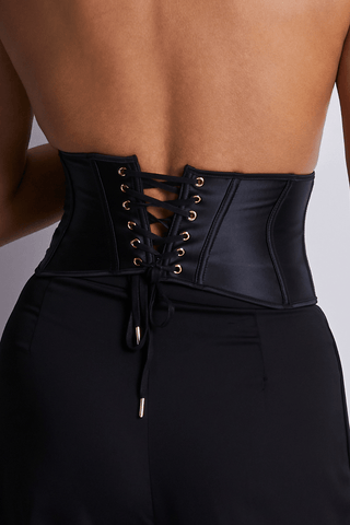 Aubade Iconic Allure Satin Waist Cincher Black