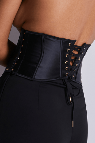 Aubade Iconic Allure Satin Waist Cincher Black