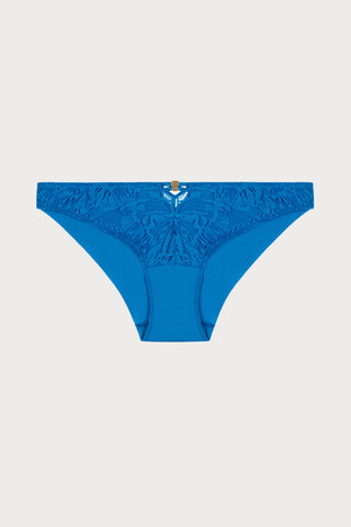 Love Soul Lace Brazilian Brief in Blue