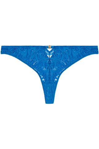 Aubade Blue Lace Tanga Thong Love Soul | French Knickers