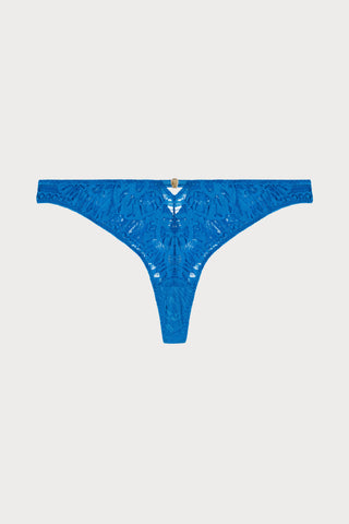 Love Soul Lace Tanga Thong in Blue