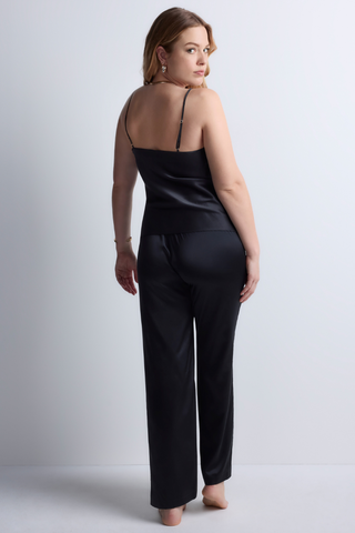 Aubade Midnight Whisper Black Silk V Neck Camisole - Silk Tops