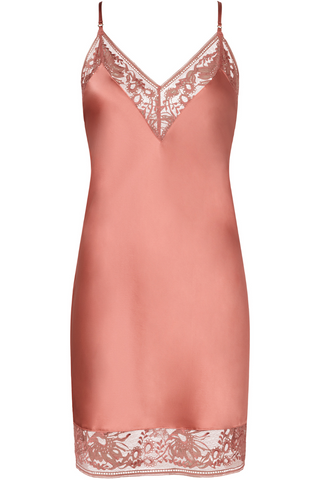 Aubade Midnight Whisper Pink Silk Nightie | Aubade Nighties