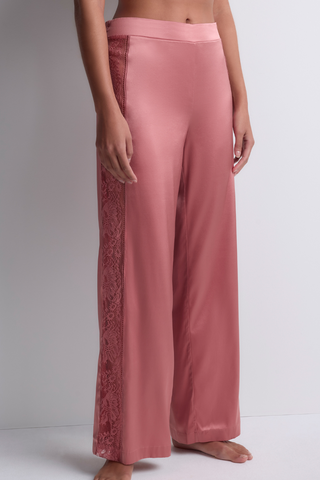 Aubade Midnight Whisper Pink Silk Trousers | French Nightwear