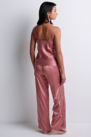 Aubade Midnight Whisper Pink Silk Trousers | French Nightwear
