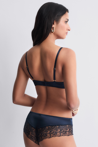 Aubade Satin Memories Deep Sea Cheeky Brief | French Knickers