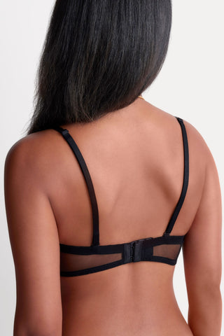 Aubade Sheer Emotion Black Multiway Plunge Bandeau Bra