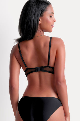 Aubade Sheer Emotion Black Wireless Bralette 