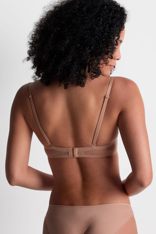 Aubade Sand Multiway Plunge Bandeau Bra Sheer Emotion
