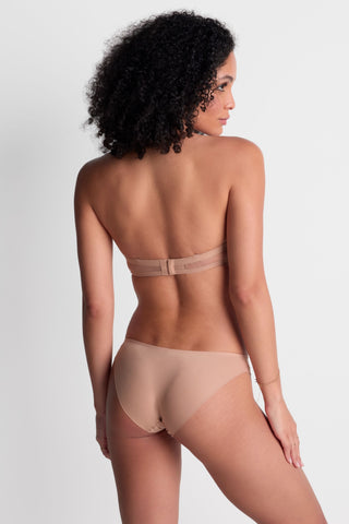 Aubade Sand Multiway Plunge Bandeau Bra Sheer Emotion