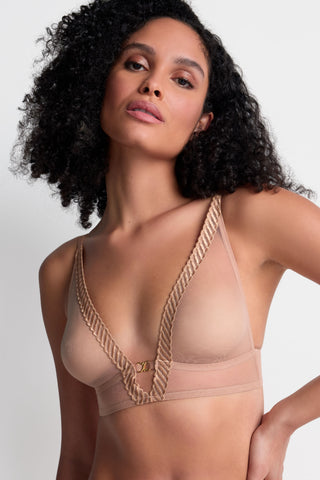 Aubade Sheer Emotion Bralette Sand