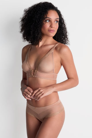 Aubade Sheer Emotion Bralette Sand