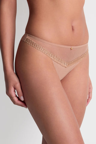 Aubade Sand Tanga Thong Sheer Emotion