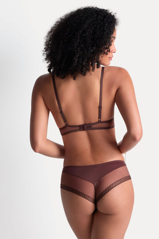 Aubade Brown Wireless Bralette Sheer Emotion
